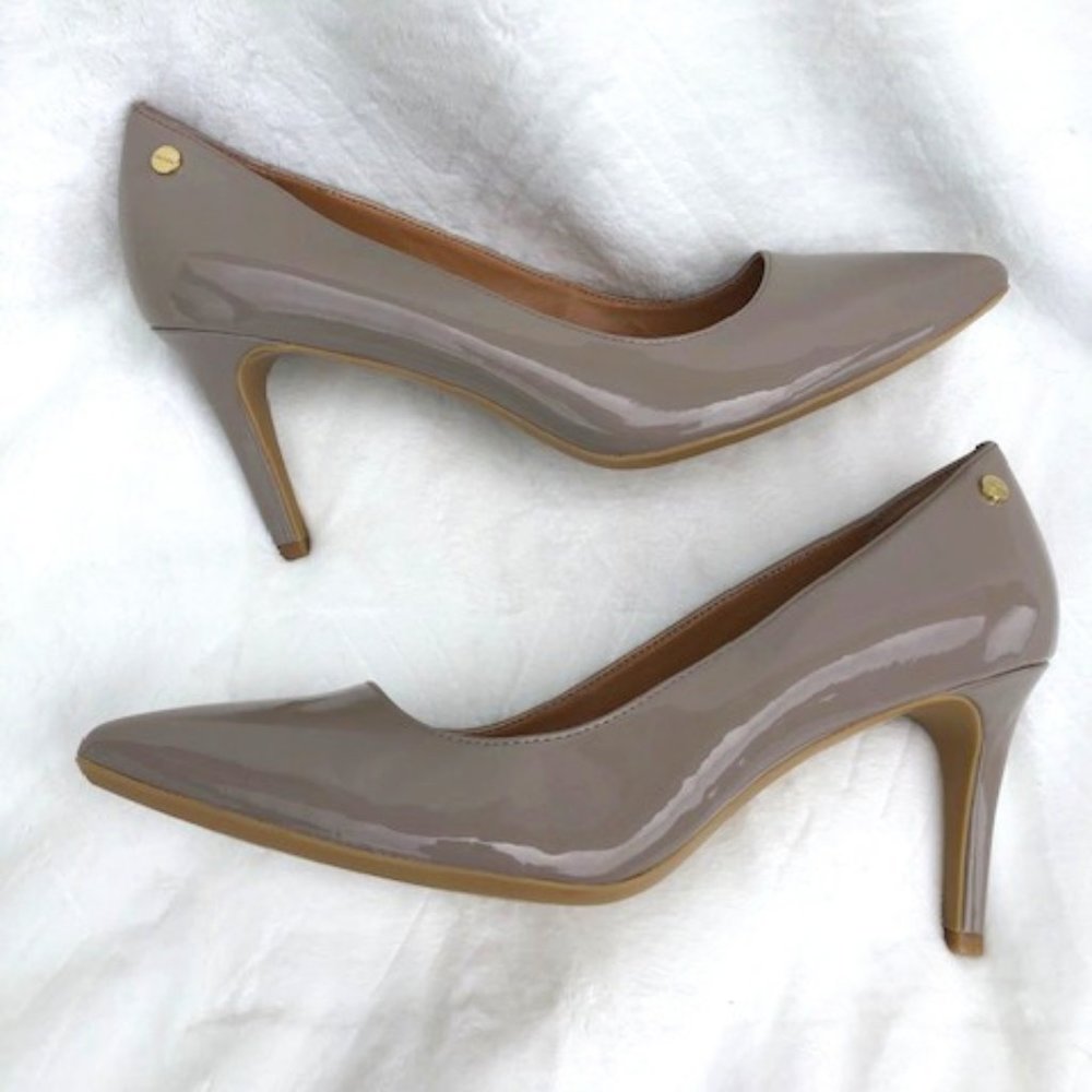 Calvin Klein Nude Patent Leather Heels